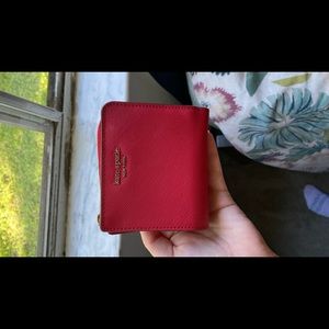Red mini Kate Spade wallet